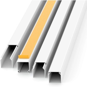 ViD Kabelkanal Selbstklebend 10 Stück Je 1 Meter 12x12 mm