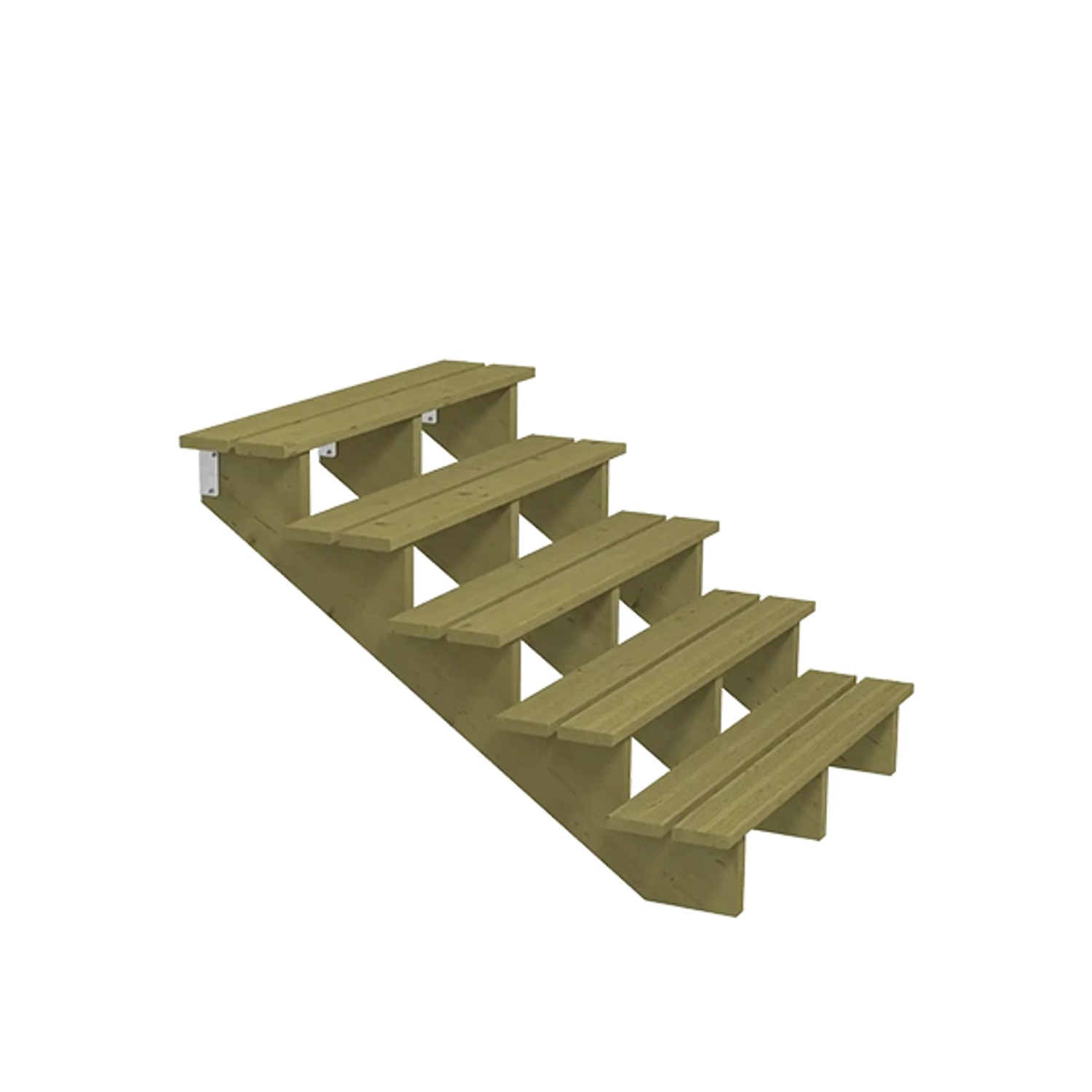 Plus A/S Terrassentreppe 5 Stufen 125x85x120 cm Druckimprägniert NTR Kl A günstig online kaufen