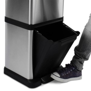 Karat Mülleimer Dylan mit Fußpedal zur Mülltrennung, 34 Liter.