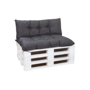 Setgarden Palettenkissen Set, anthrazit, 120x60cm: Sitz- und Rückenkissen für Palettenmöbel.