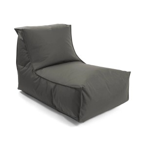 Anthrazitfarbener mokebo Sitzsack Sundowner für Kinder und Erwachsene, geeignet für Indoor & Outdoor.