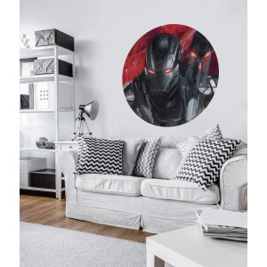Komar Vlies Fototapete Dot Avengers War-Machine, selbstklebend, Ø 125cm.