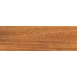 Holzbrett mit Osmo Einmal-Lasur HSPLUS im Farbton Teak. Holzlasur für den Aussenbereich.