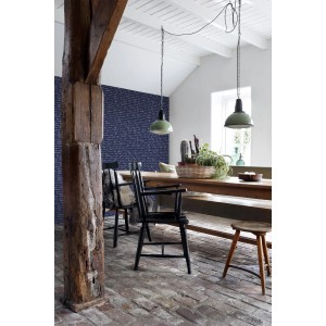 ESTAhome Tapete Handgeschriebene Lateinische Blumennamen Dunkelblau 53 Cm X 1005 Cm 128040