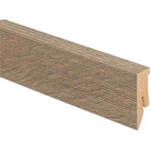 Sockelleiste Eiche Fresco Bark, 50x18x2600 mm, MDF-Leiste für Bodenabschluss.