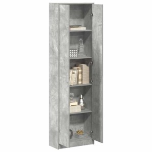 vidaXL Kleiderschrank mit Tür Betongrau 55 x 25 x 189 cm Holzwerkstoff 3334011