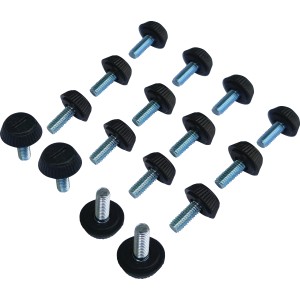 16er Set Fußkappen für Bostonia Lounge-Sets, Ersatzfüße für Gartenmöbel.