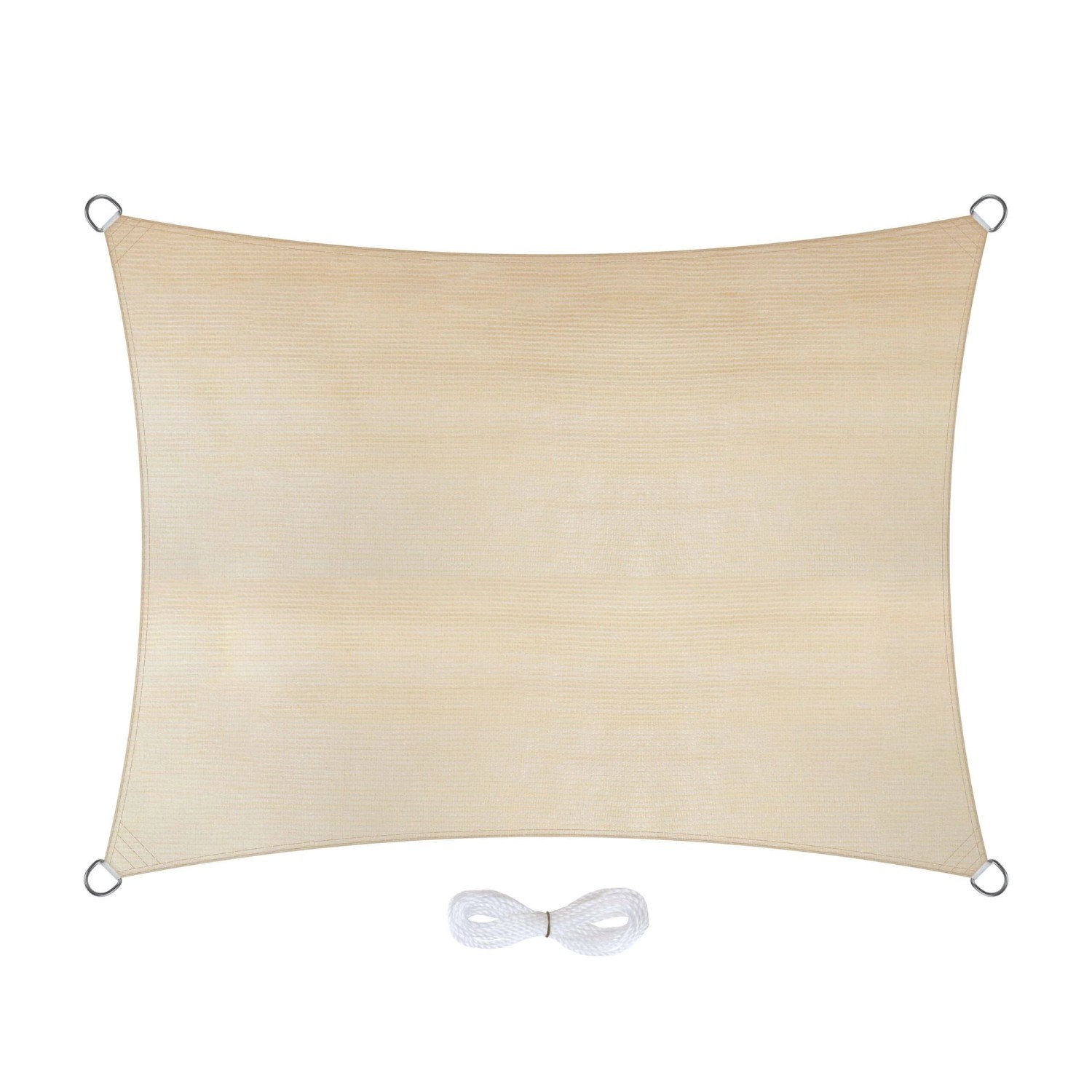 Jardinion Sonnensegel Rechteck 3 x 4m Beige für Garten/Balkon/Terasse günstig online kaufen