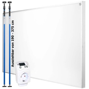Allegra24 Infrarottrockner T800 Set mit Montagestützen, Thermosteuerung für elektrische Heizgeräte.