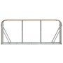 VidaXL Kaminholzunterstand in Holzoptik aus verzinktem Stahl, 234x45x100 cm.