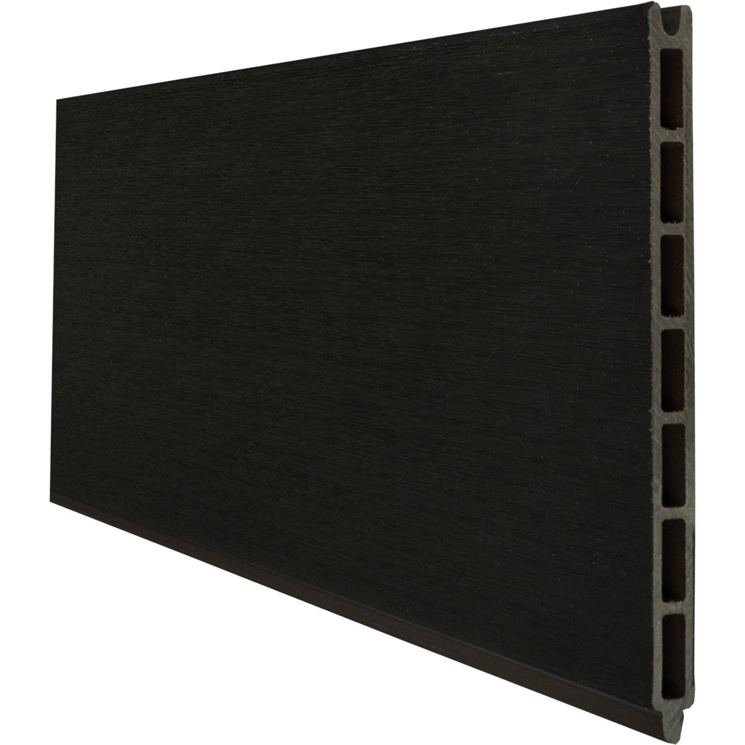 GroJa Solid Grande Premium Einzelprofil Steckzaun 180 x 24 cm Schwarz günstig online kaufen