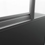 Detailansicht Biohort Gewächshaus Florentina Maxi in Dunkelgrau-Metallic.