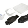 LUX Sicherheits-Set, 4-teilig: Feinstaubmaske, Schutzbrille, Handschuhe, Maleroverall.