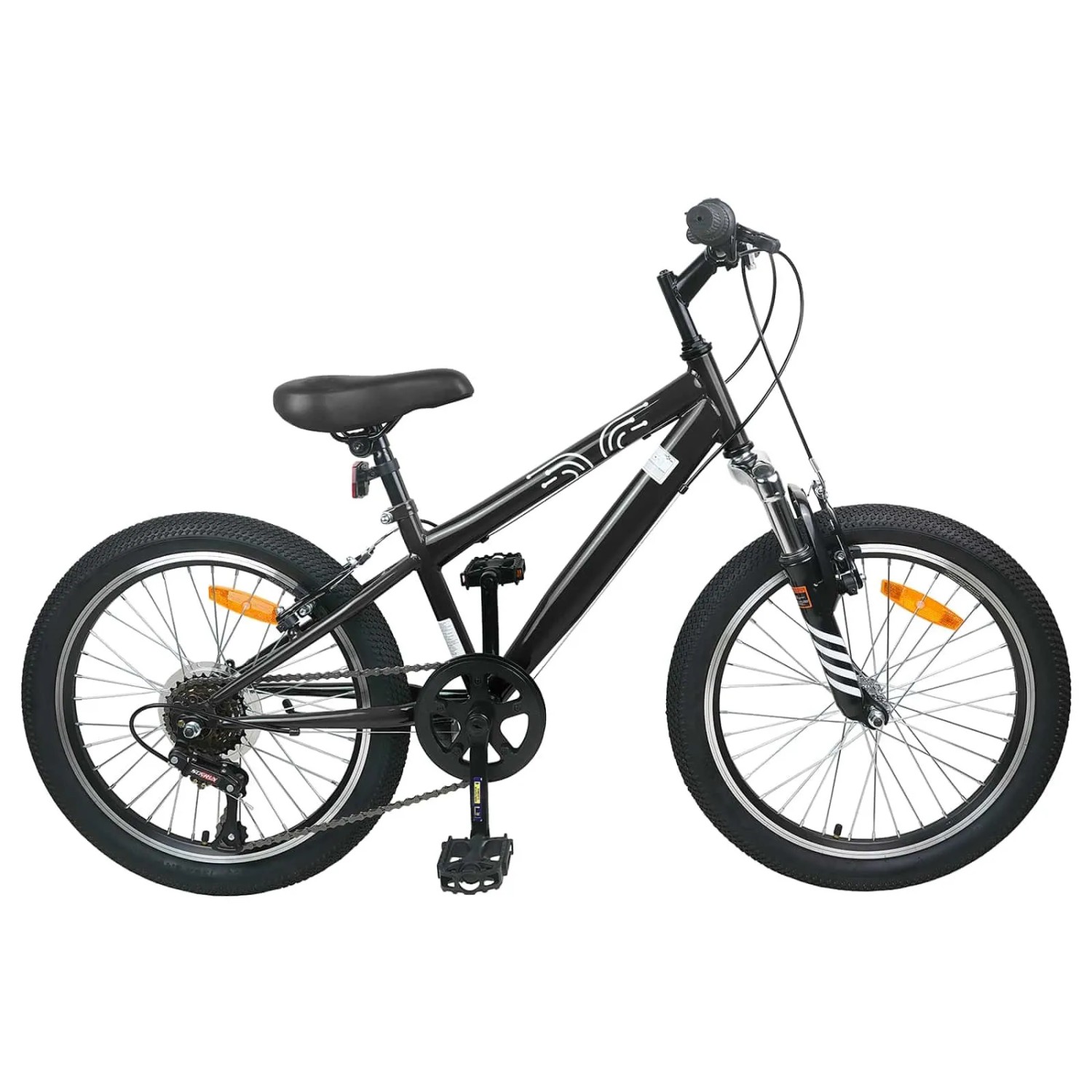 vidaXL Mountainbike 20 Zoll 6-Speed für 5-8 Jahre Alt Schwarz 42009744