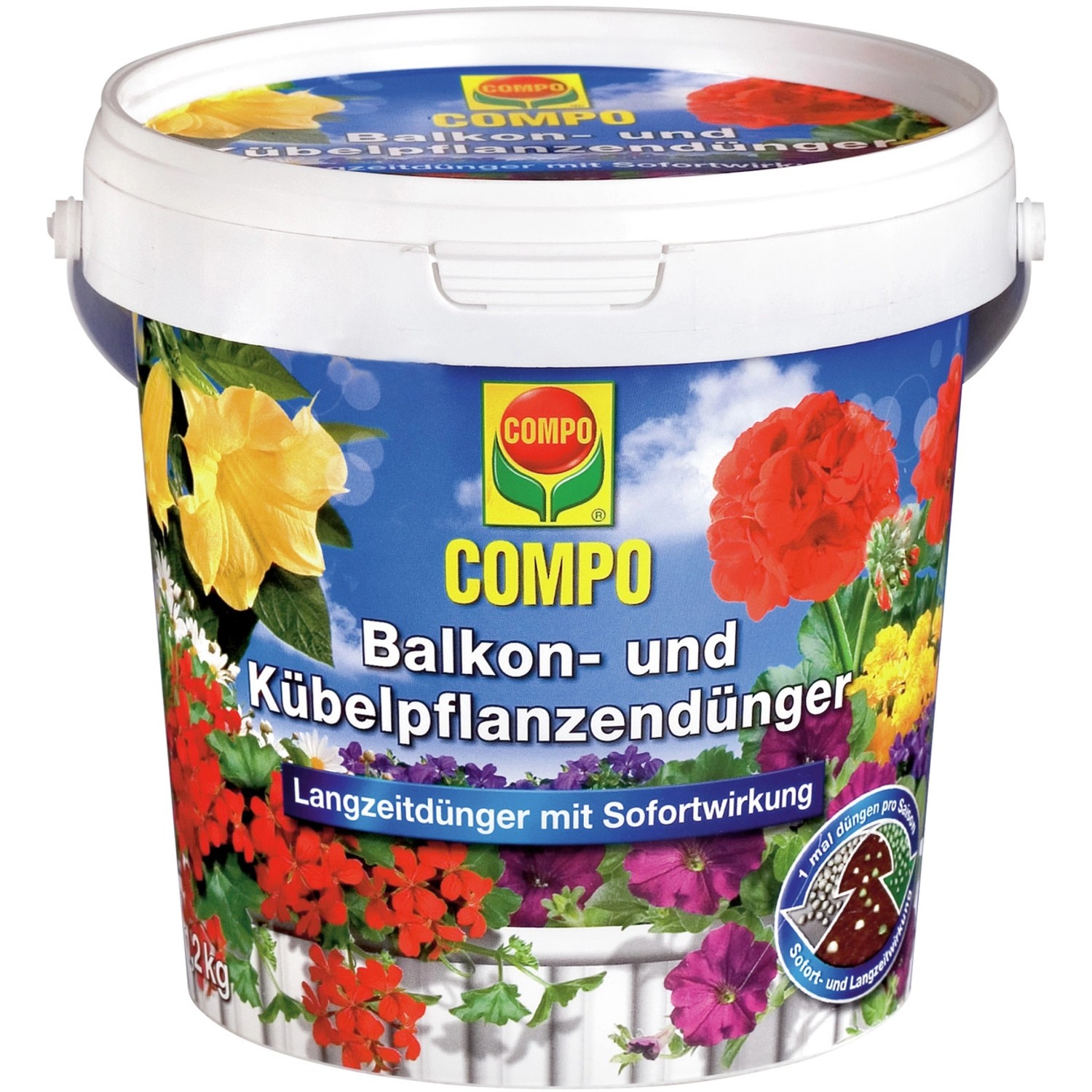 Compo Balkon- und Kübelpflanzendünger 1,2 kg günstig online kaufen