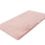 Rosa Badteppich Heaven, 40x60 cm, mit weichem Flor für ein gemütliches Badezimmer.