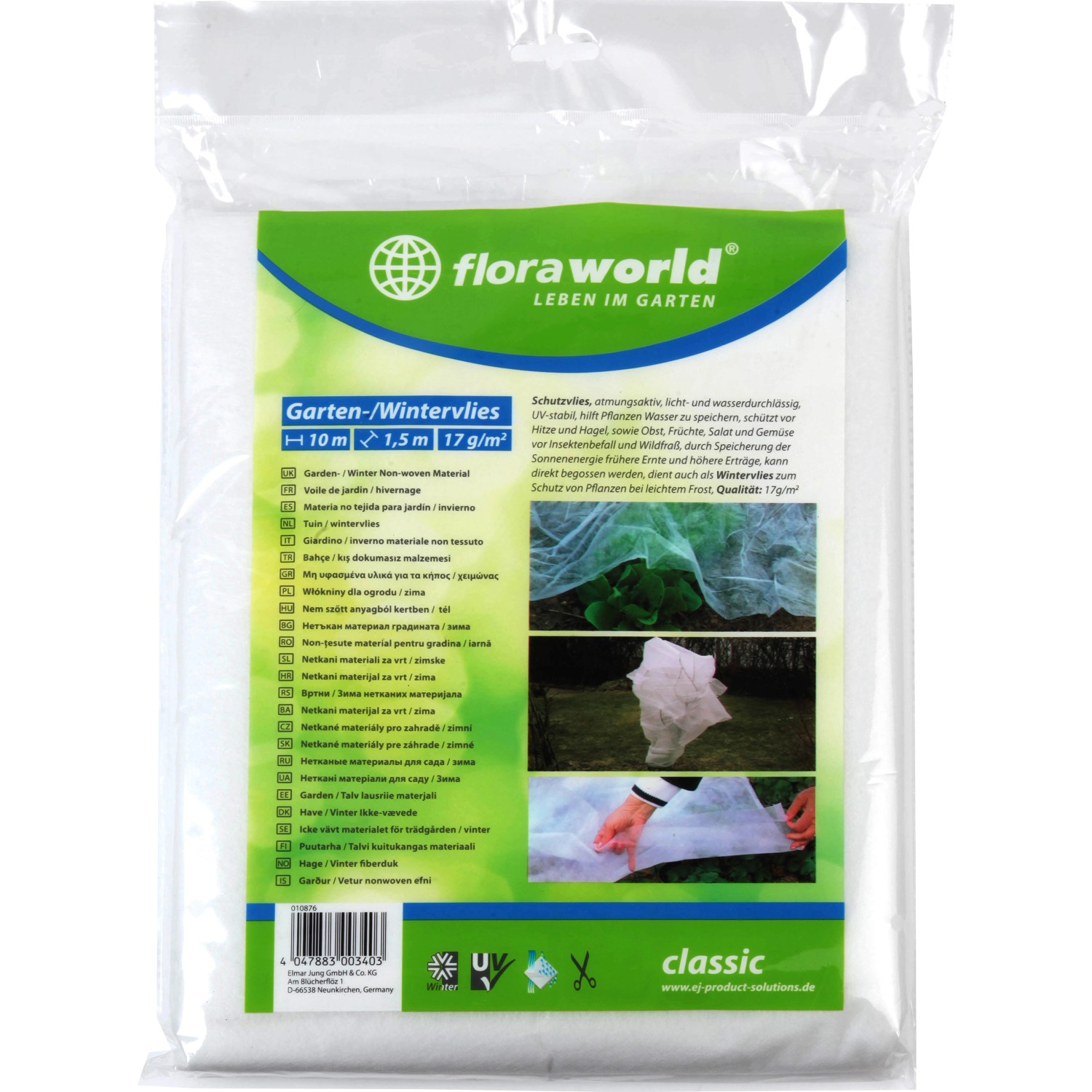 Floraworld Garten-/Wintervlies 10 m x 1,5 m