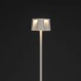 Weiße Konstsmide LED-Stehleuchte Nice, 120cm, für Innen & Außen. Dekorative Außenleuchte mit USB.