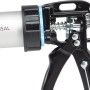 Heytec Profi-Kartuschenpistole Multipower Universal, Detailansicht des Hebelsystems.