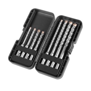 STAHLWERK SDS Plus Bohrerset, 8-teilig (5-12 mm) in Box für Stein und Beton.