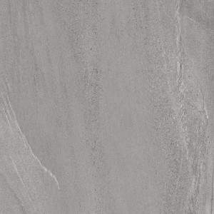 Graue, matte Bodenfliese Burlington aus Feinsteinzeug, 60x60 cm, für Innen- und Außenbereich.