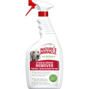 Nature's Miracle Fleckenentferner für Hunde, 709ml Flasche mit Sprühkopf.