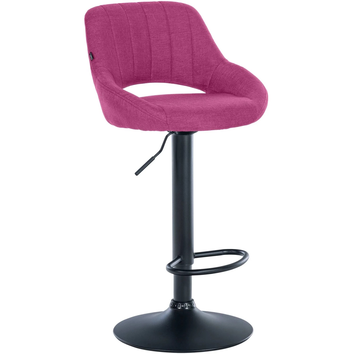 CLP Barhocker Milet Stoff Lila/Schwarz