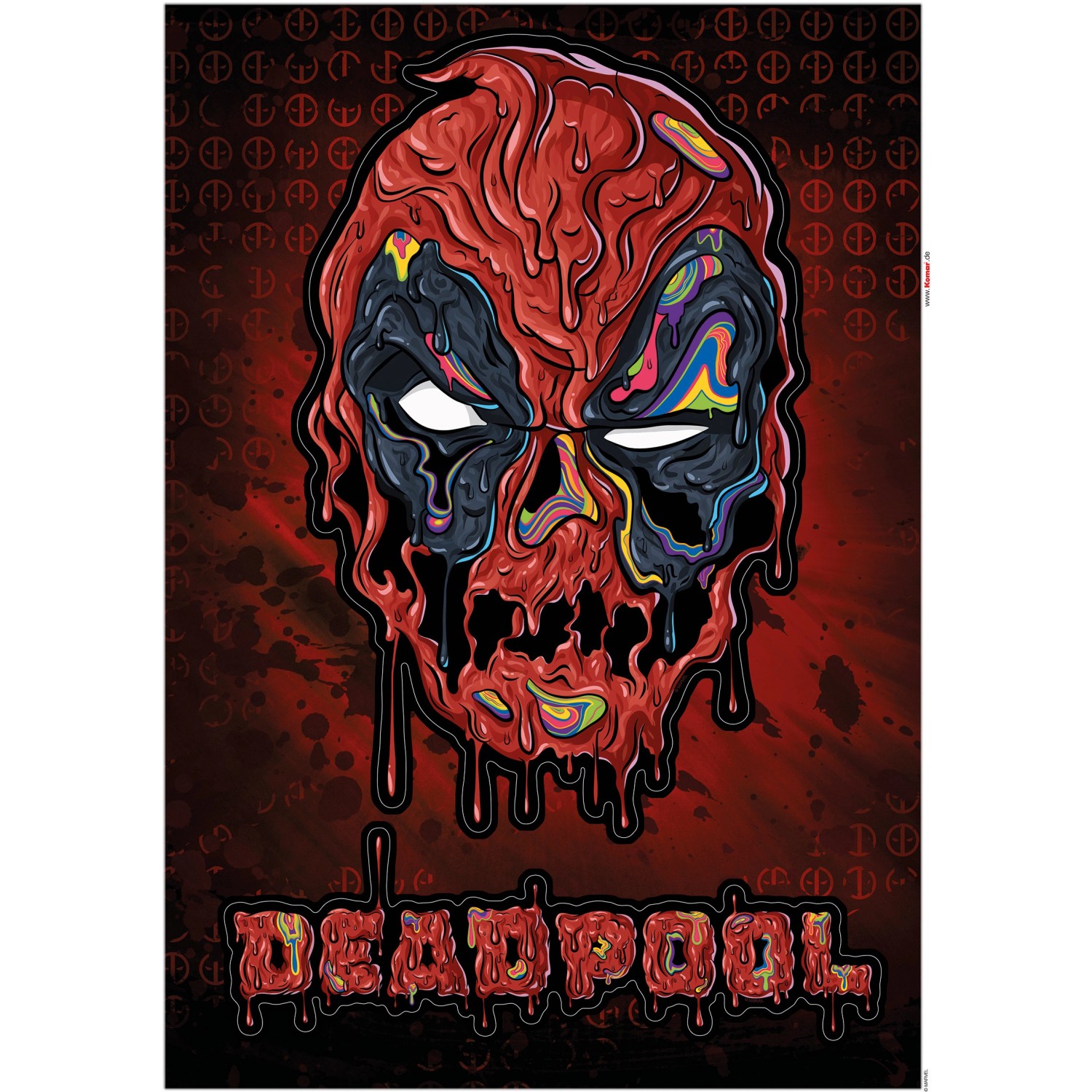 Komar Wandtattoo Deadpool Meltpool Disney Deadpool Meltpool B/L: ca. 50x70 günstig online kaufen