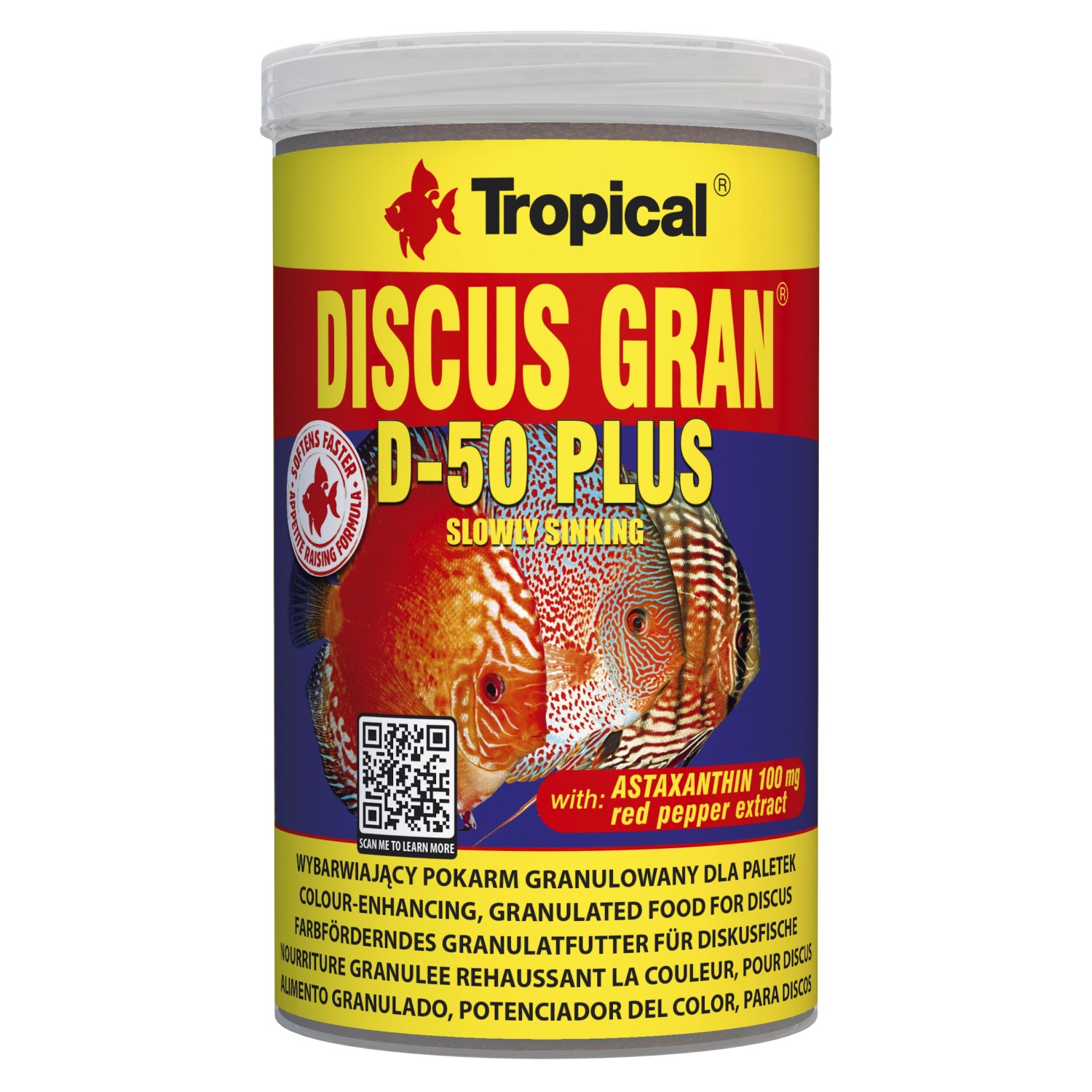 Tropical Fischfutter-Granulate Discus Gran D-50 Plus 1.000 ml