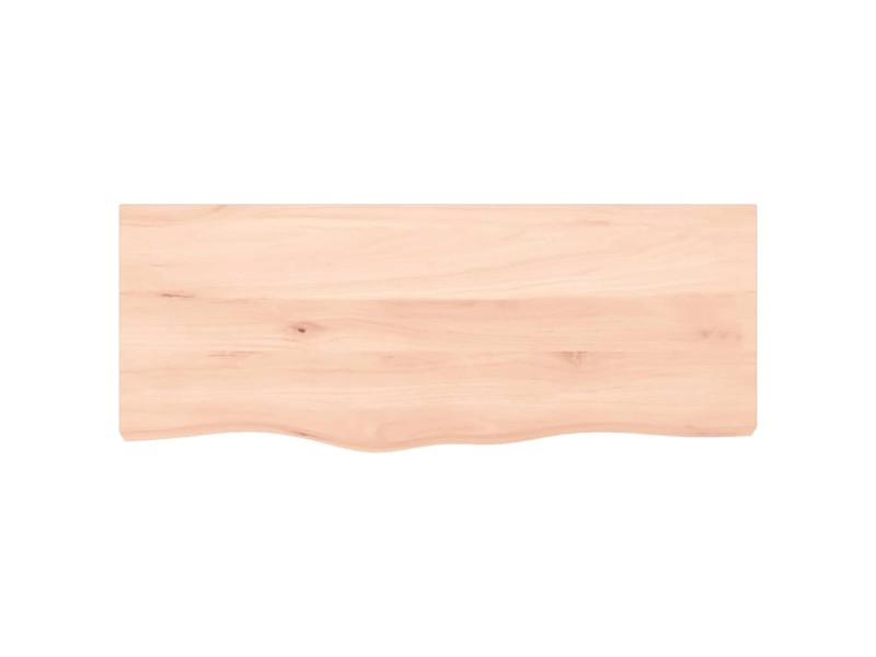 Waschtischplatte Massivholz Akazie 120x60cm - Rustikale Badezimmerplatte Unbehandelt | Aufsatzbecken Platte