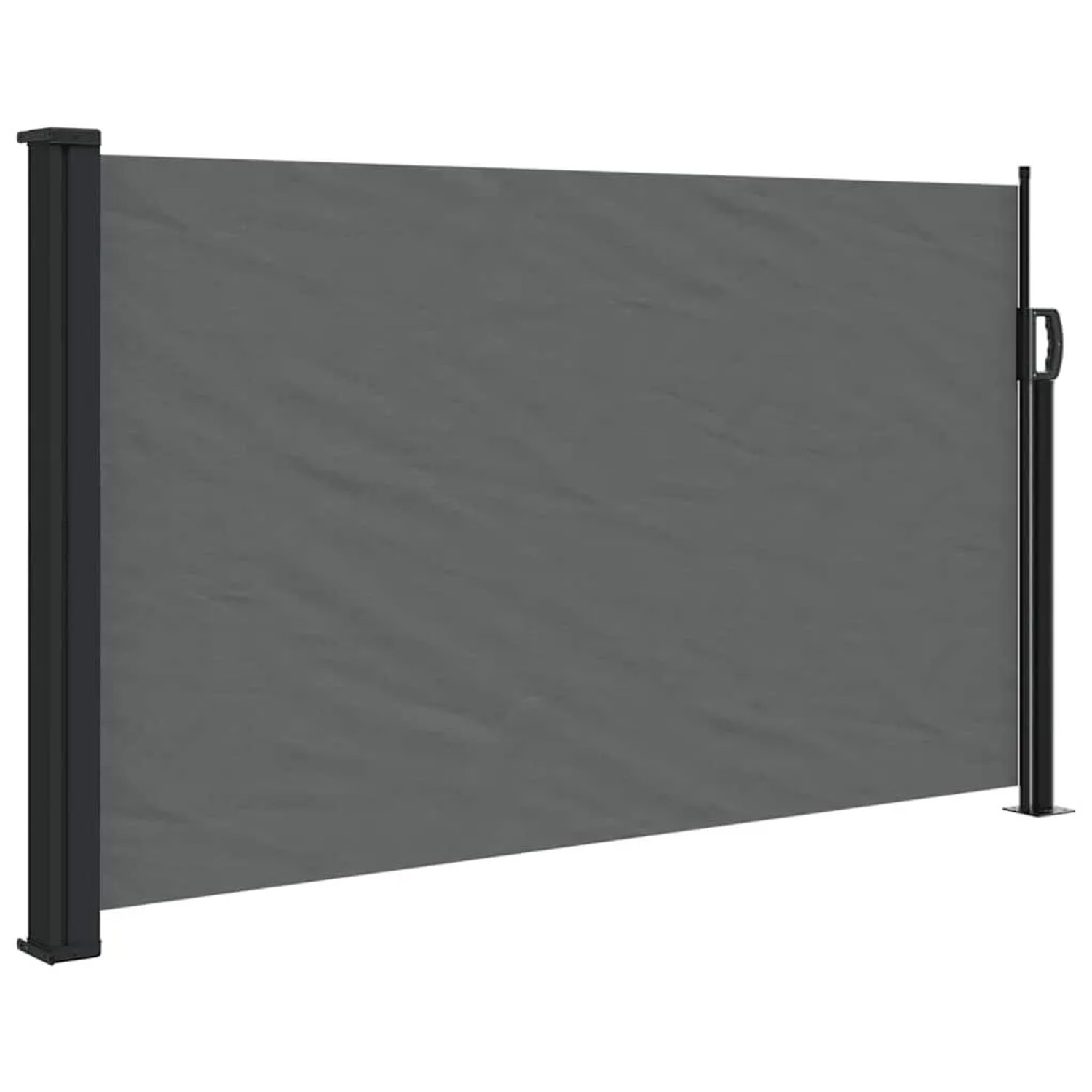 vidaXL Ausziehbare Seitenmarkise Anthrazit 120x500 cm 4004413
