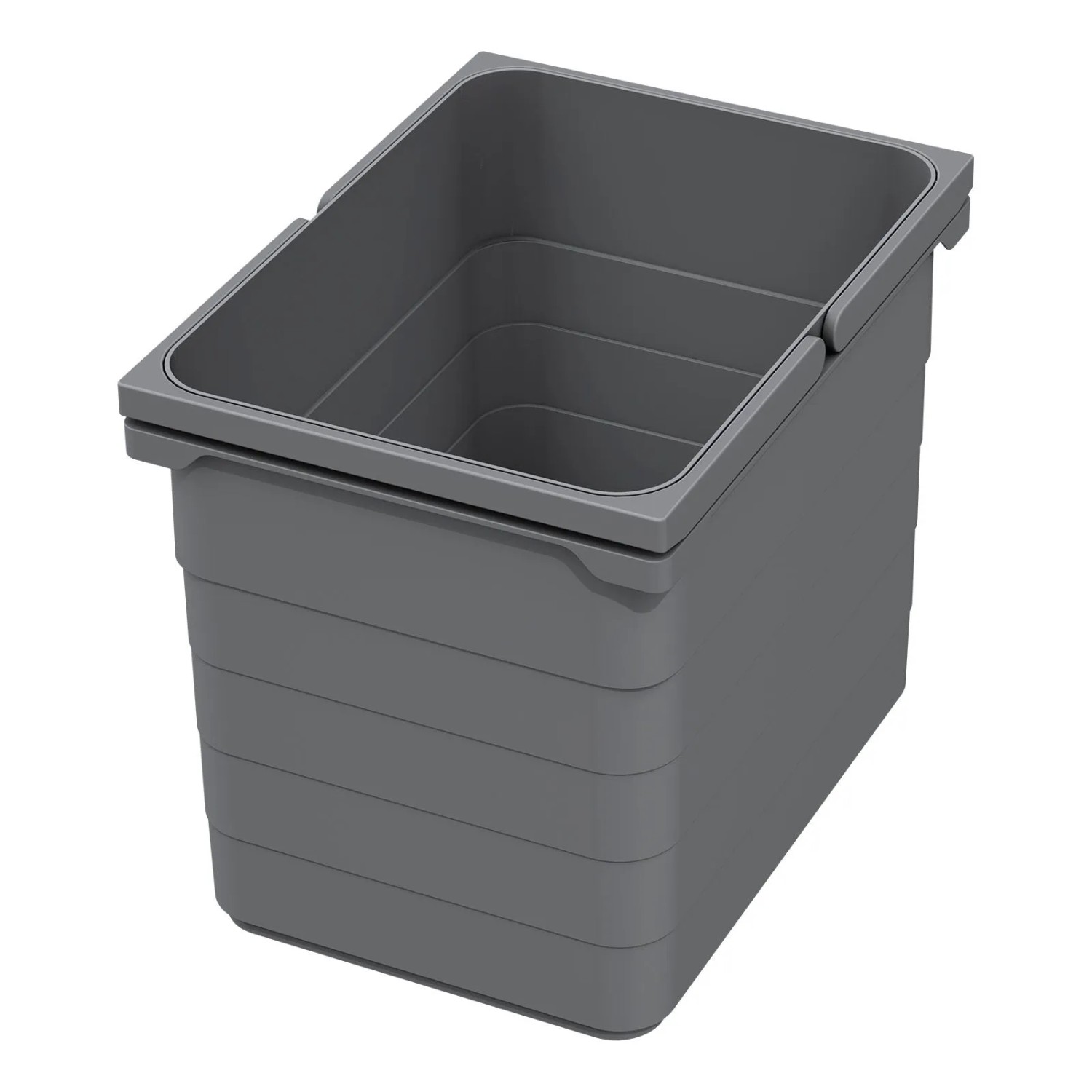 Ninka Eins2vier Abfallsammler Mülleimer 15L 250 x 306 x 230 mm Dunkelgrau 5078