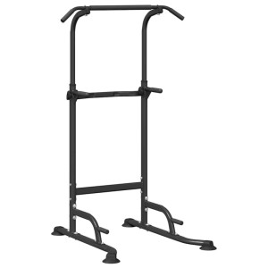 vidaXL Power Turm Dip Station Schwarz 102 x 95 x 210 cm 42017704