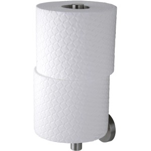 Tiger Boston Reserverollenhalter aus gebürstetem Edelstahl für WC-Papier.