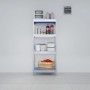 Ar Shelving Lebensmittelregal Gastronorm S, 180x75x50cm, mit Lebensmitteln bestückt.