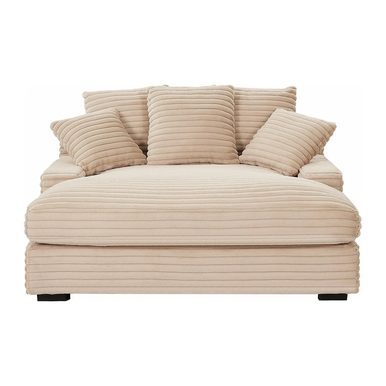 Vente-unique Recamiere Ohne Schlaffunktion Esarto Rosa 163 cm