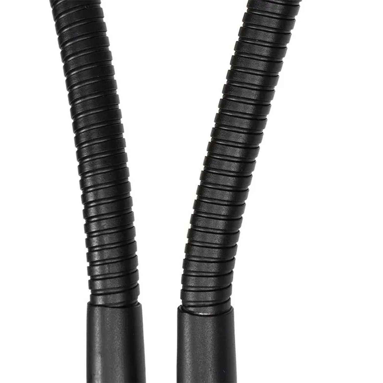 Detailaufnahme der flexiblen Arme der schwarzen QAZQA Carmen Stehlampe, Innenleuchte.