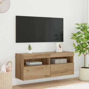 vidaXL TV-Wandregal Artisan-Eiche 100 x 30 x 40 cm Holzwerkstoff 882984