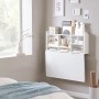 SoBuy Wandklapptisch FWT07-II-W, weiß, mit Regal. Ideal als Esstisch oder Schreibtisch für kleine Räume.