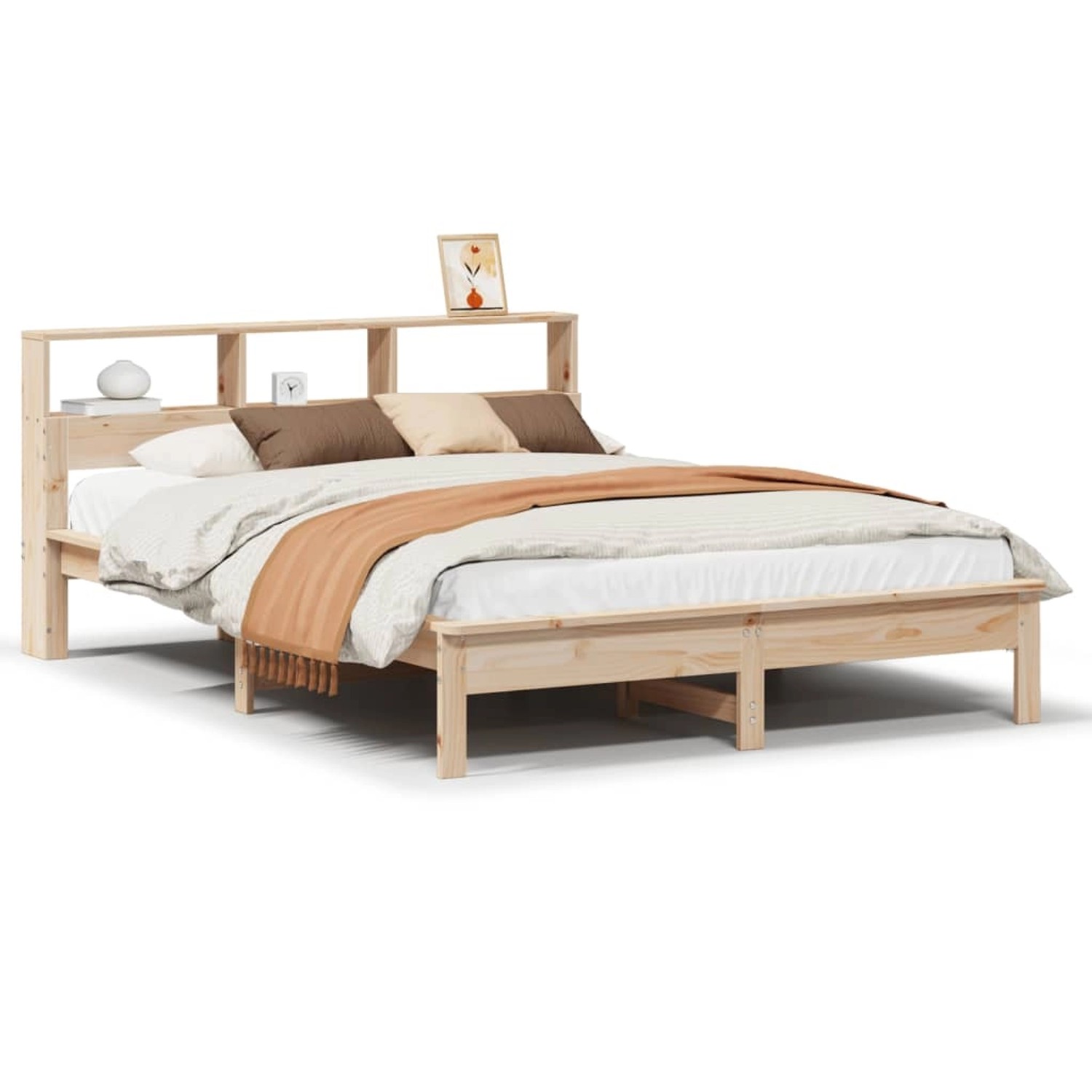 vidaXL Massivholzbett ohne Matratze 140x200 cm Kiefernholz 3309737 günstig online kaufen