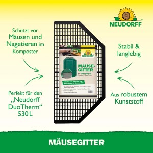 Neudorff Mäusegitter für Thermokomposter, schützt vor Nagetieren im Kompost.