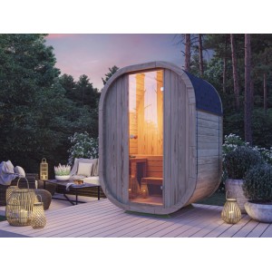 Fjordholz Fass-Sauna Modell Luxe Micro Bausatz