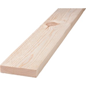Kiefer Schalbrett, sägerau, 23x100x2000 mm, unbehandeltes Nadelholz für den Rohbau.