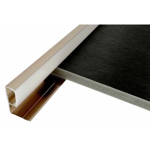 Colortree LED Leiste, Alu Profil, 90 Grad Endprofil, Rose Gold, 2m, für 8mm Paneele.