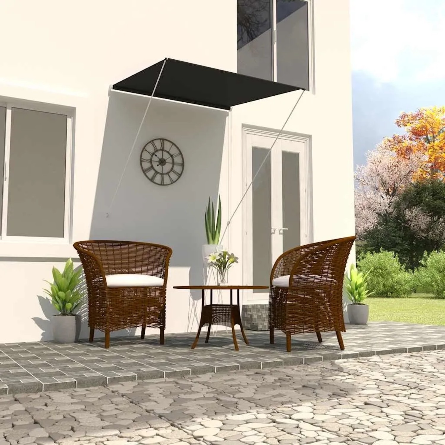 vidaXL Einziehbare Markise 100x150 cm Anthrazit 145891_2
