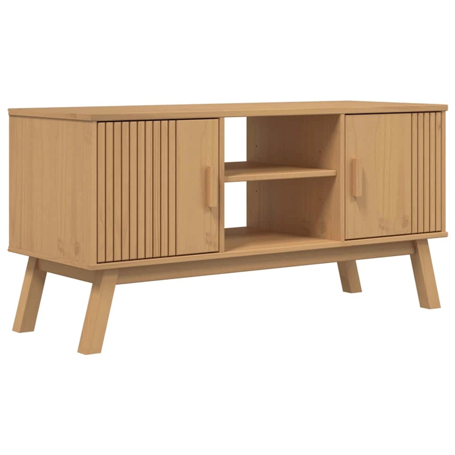 vidaXL TV-Schrank OLDEN Braun 114x43x57 cm Massivholz Kiefer 358600 günstig online kaufen