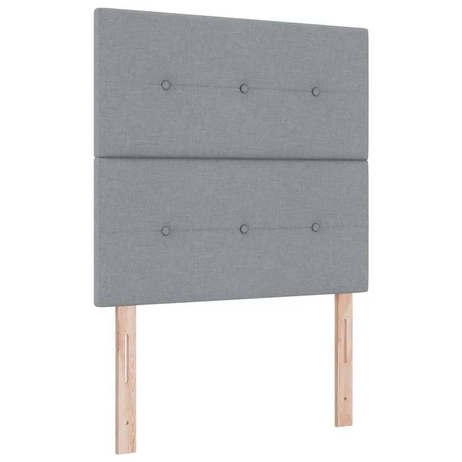 vidaXL LED Boxspringbett mit Matratze Hellgrau 90 x 200 cm Stoff 3343068 günstig online kaufen