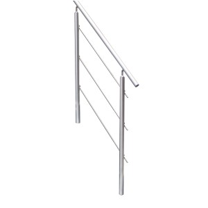 Treba Geländer-Set AluTop für Außentreppe Alaska, Aluminium, 150 cm.