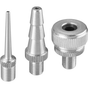 LUX Druckluftadapter-Set, 3-teilig, aus Messing, für Kompressoren und Ausblaspistolen.