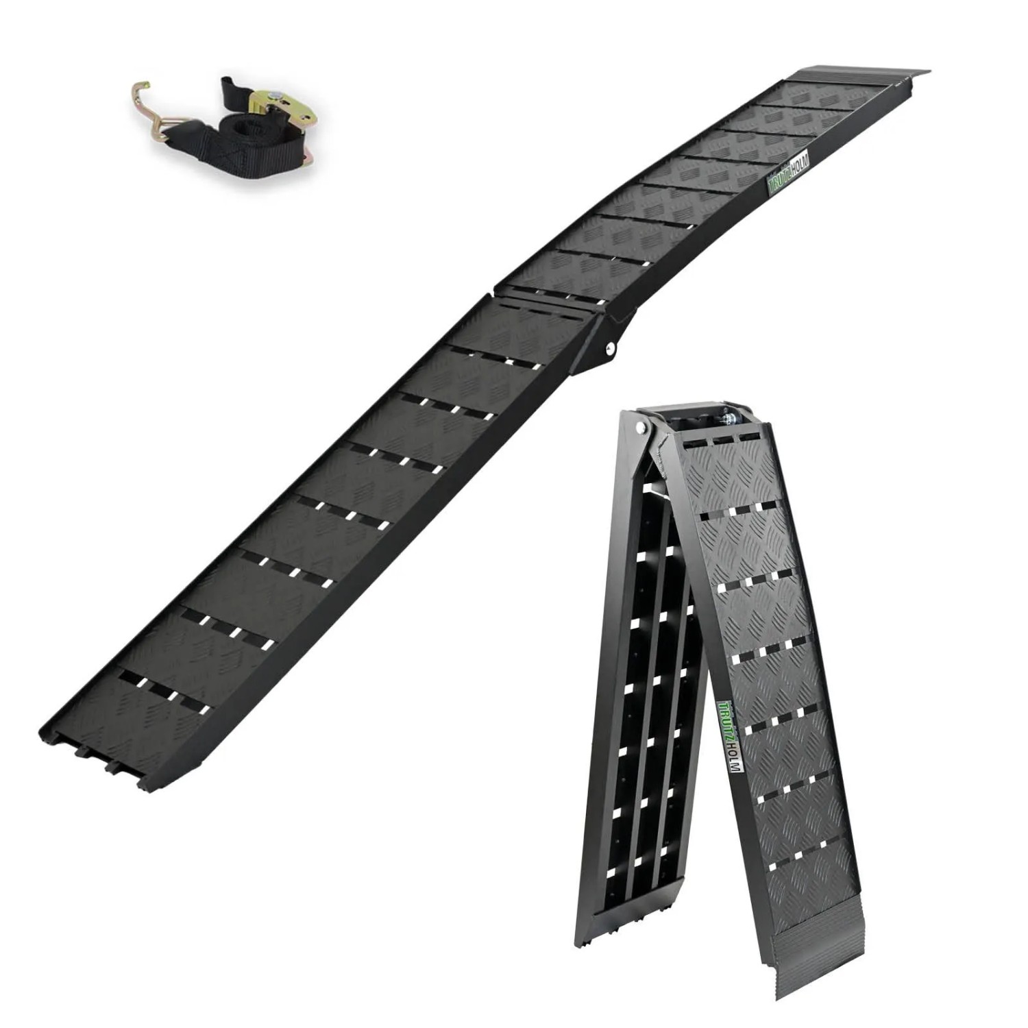 TRUTZHOLM 1 x Auffahrrampe Klappbar 228cm Traglast 680kg